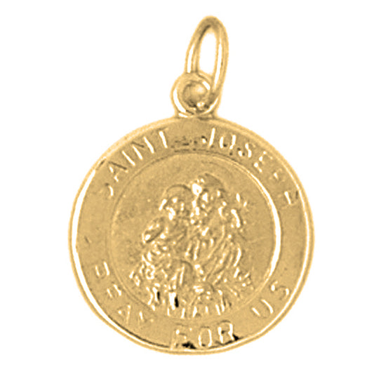 14K or 18K Gold Saint Joseph Pendant