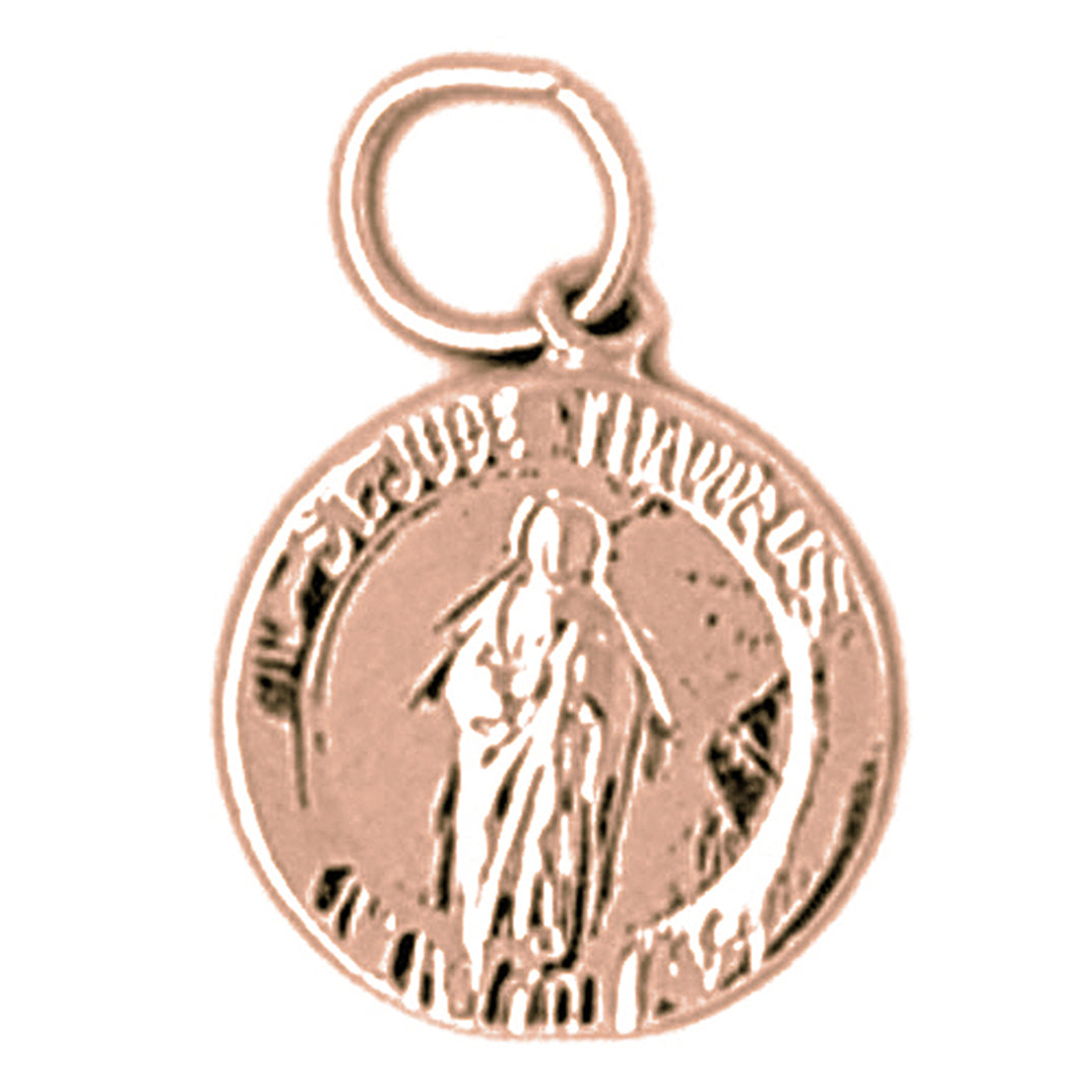 14K or 18K Gold Saint Jude Pendant