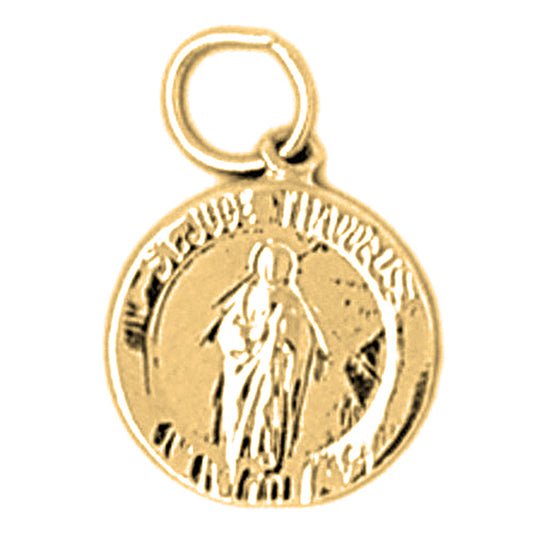 14K or 18K Gold Saint Jude Pendant