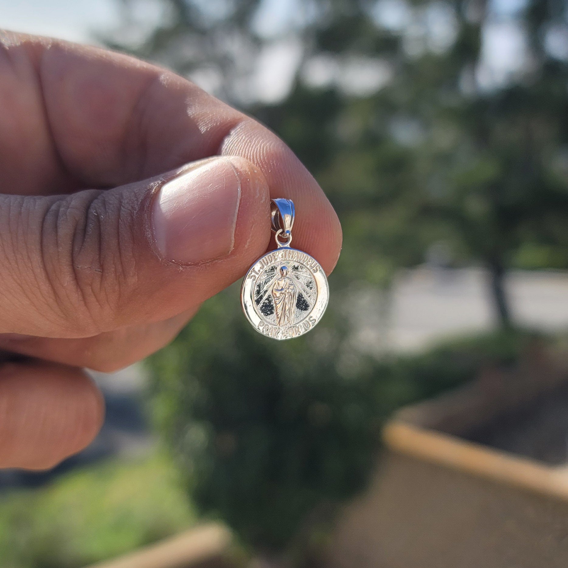 14K or 18K Gold Saint Jude Pendant