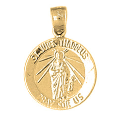 14K or 18K Gold Saint Jude Pendant