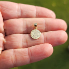 14K or 18K Gold Saint Anthony Pendant