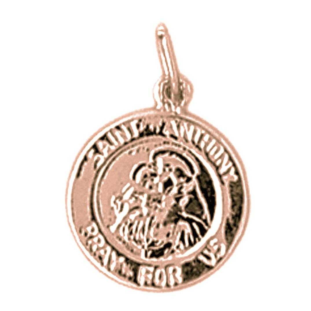 14K or 18K Gold Saint Anthony Pendant