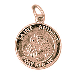 14K or 18K Gold Saint Anthony Pendant