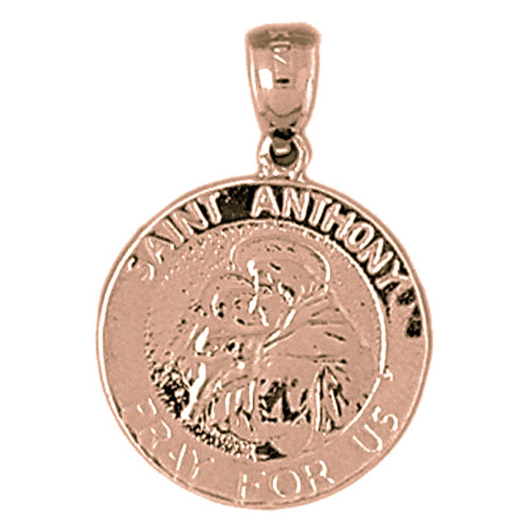 14K or 18K Gold Saint Anthony Pendant