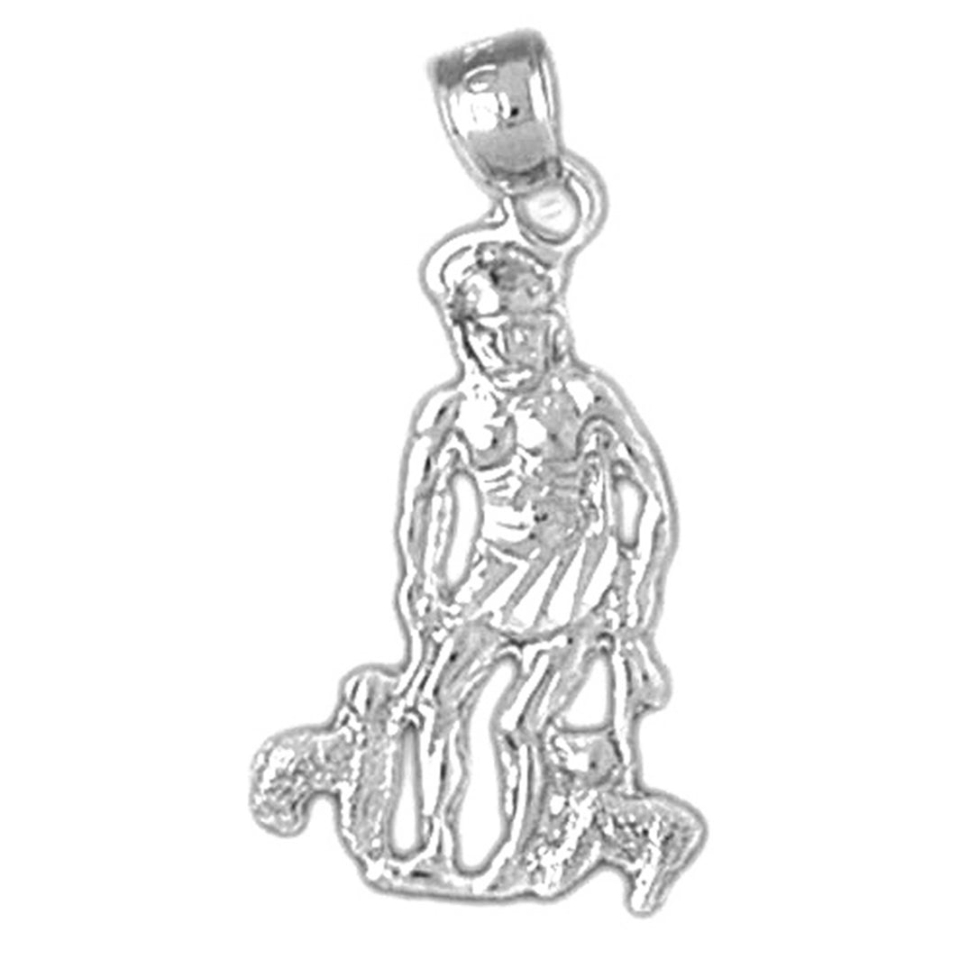 14K or 18K Gold Saint Lazarus Pendant