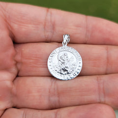 14K or 18K Gold Saint Christopher Pendant