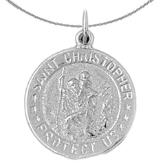 14K or 18K Gold Saint Christopher Pendant