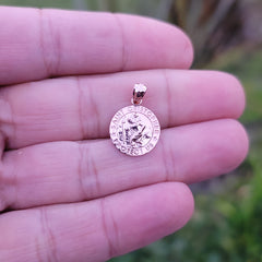 14K or 18K Gold Saint Christopher Pendant