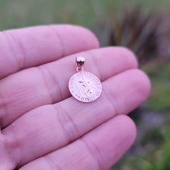 14K or 18K Gold Saint Christopher Pendant