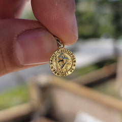 14K or 18K Gold Saint Christopher Pendant