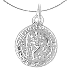 14K or 18K Gold Saint Christopher Pendant