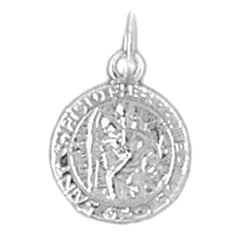 14K or 18K Gold Saint Christopher Pendant
