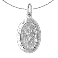 14K or 18K Gold Saint Christopher Pendant