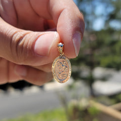 14K or 18K Gold Saint Christopher Pendant
