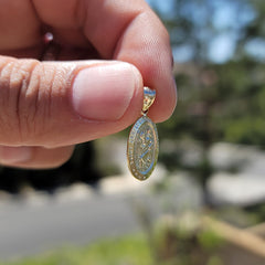 14K or 18K Gold Saint Christopher Pendant