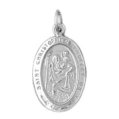 14K or 18K Gold Saint Christopher Pendant