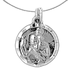 14K or 18K Gold Saint Christopher Pendant