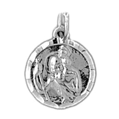 14K or 18K Gold Saint Christopher Pendant