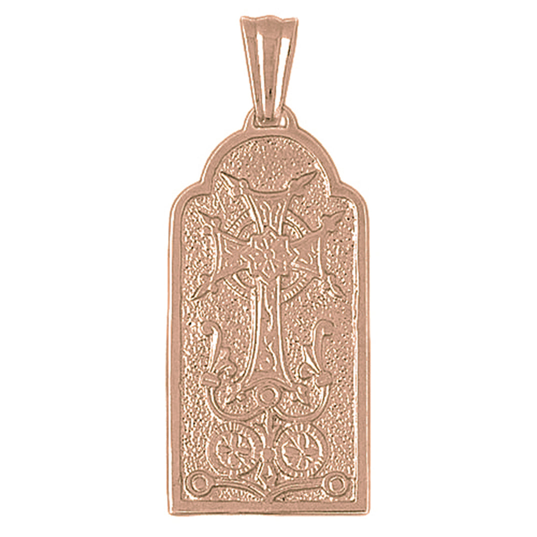 10K, 14K or 18K Gold Armenian Cross Pendant