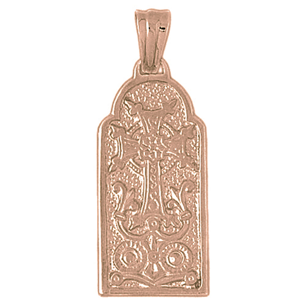 10K, 14K or 18K Gold Armenian Cross Pendant