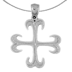 10K, 14K oder 18K Gold Croix Ancree Kreuzanhänger