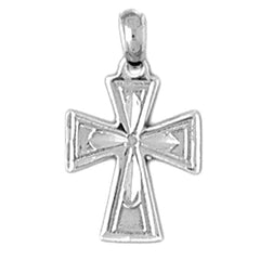 14K or 18K Gold Teutonic Cross Pendant
