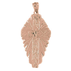 10K, 14K or 18K Gold Glory Cross Pendant