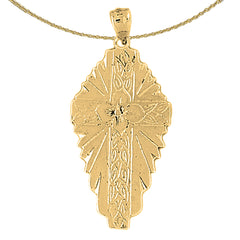 10K, 14K or 18K Gold Glory Cross Pendant