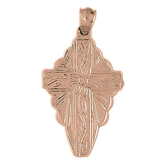 10K, 14K or 18K Gold Glory Cross Pendant