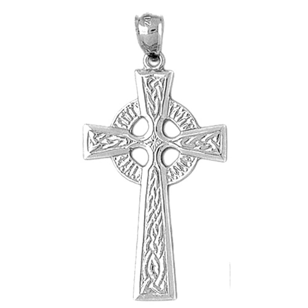 10K, 14K or 18K Gold Celtic Cross Pendant