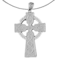 10K, 14K or 18K Gold Celtic Cross Pendant