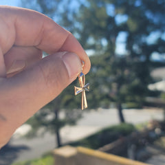 10K, 14K or 18K Gold Ankh Cross Pendant