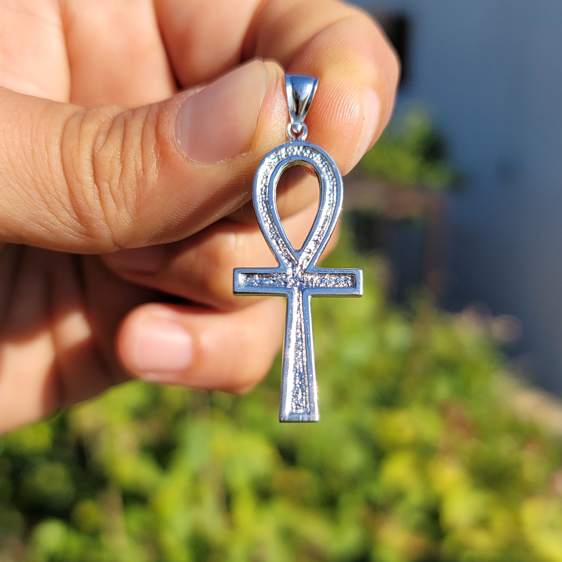 10K, 14K or 18K Gold Ankh Cross Pendant