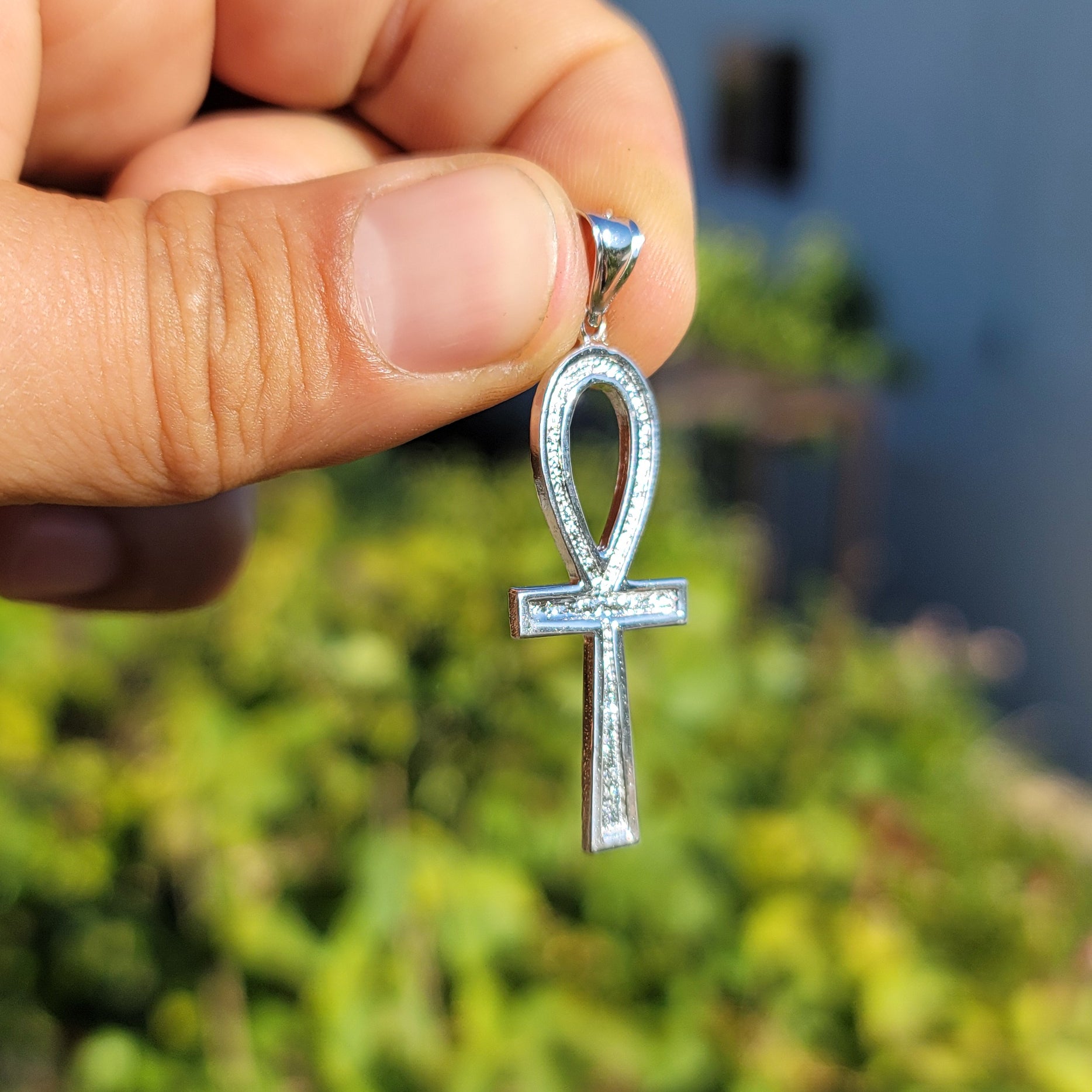 10K, 14K or 18K Gold Ankh Cross Pendant