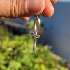10K, 14K or 18K Gold Ankh Cross Pendant