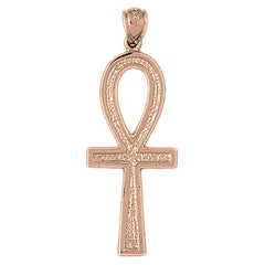 10K, 14K or 18K Gold Ankh Cross Pendant