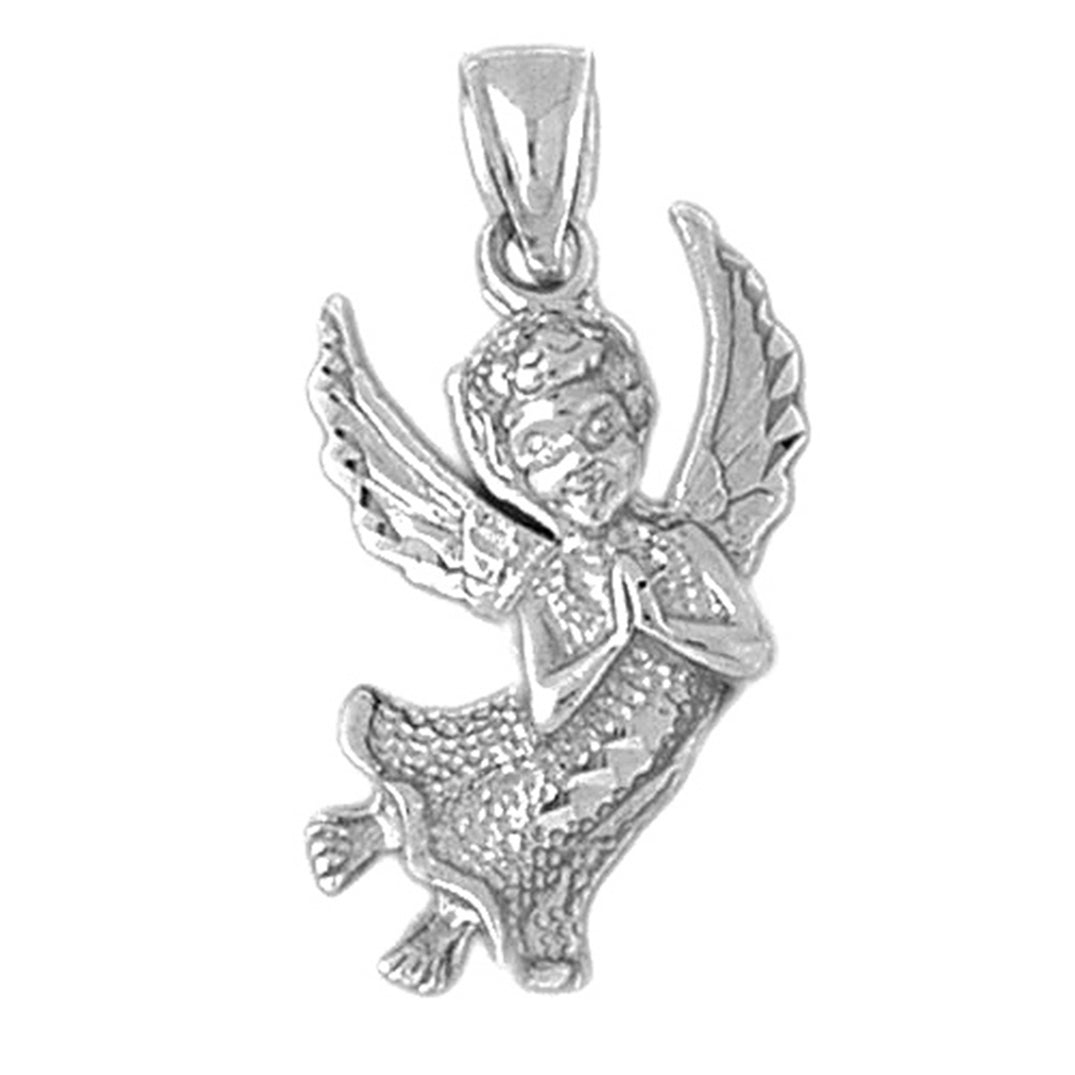 10K, 14K or 18K Gold Angel Pendant