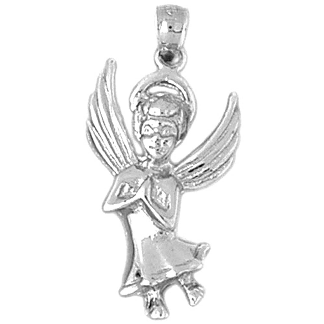10K, 14K or 18K Gold Angel Pendant