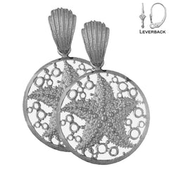 14K or 18K Gold Starfish Earrings
