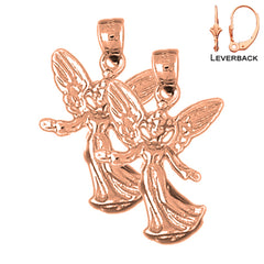 14K or 18K Gold Angel Earrings