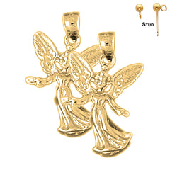 14K or 18K Gold Angel Earrings