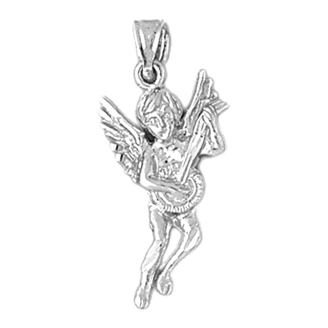 10K, 14K or 18K Gold Angel Pendant