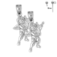 14K or 18K Gold Angel Earrings
