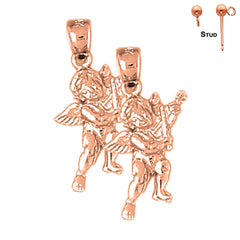 14K or 18K Gold Angel Earrings
