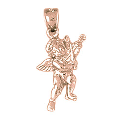 10K, 14K or 18K Gold Angel Pendant