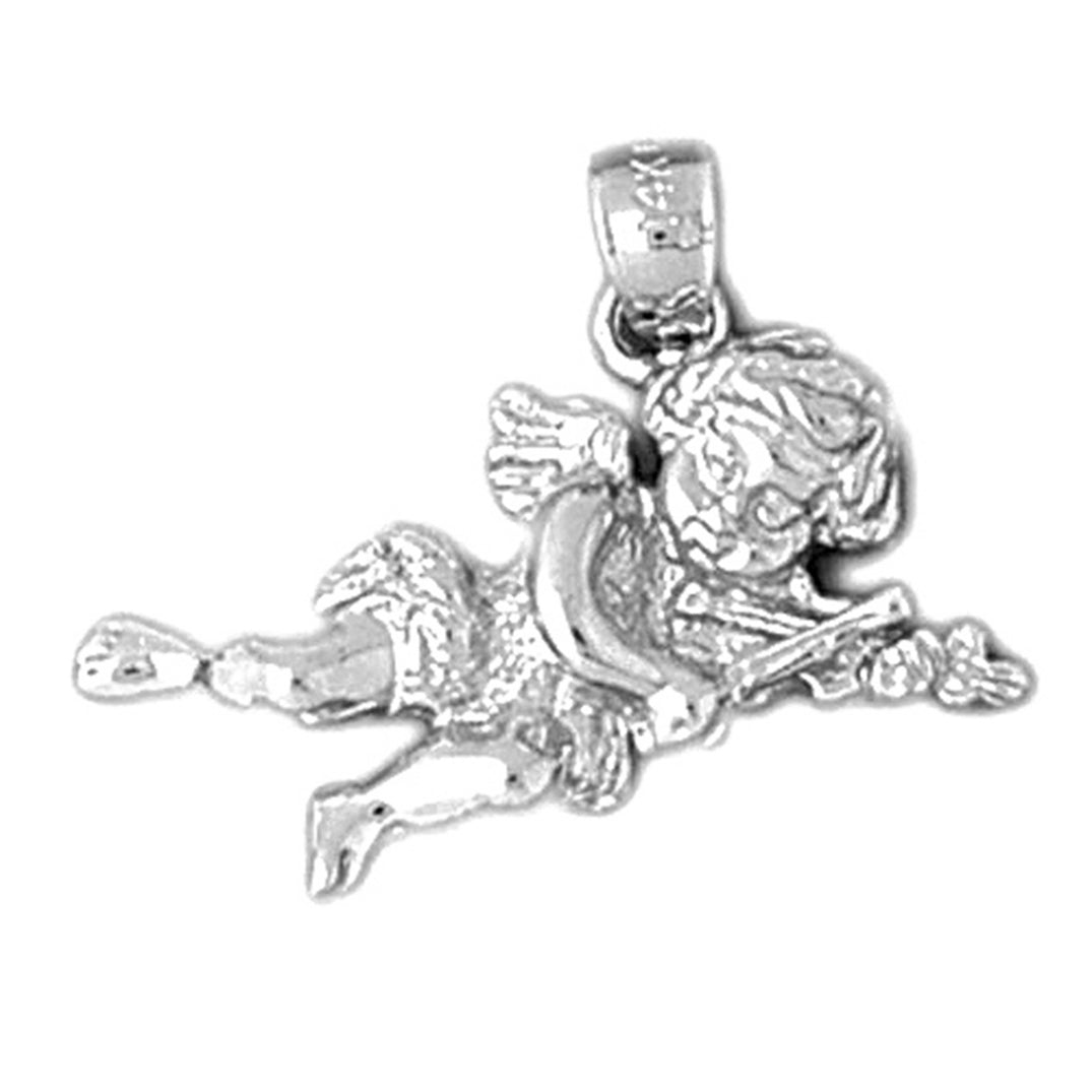 10K, 14K or 18K Gold Angel Pendant