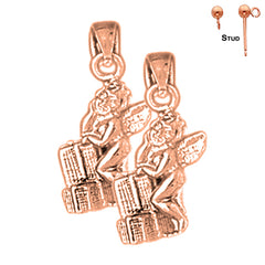 14K or 18K Gold Angel Earrings