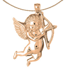 10K, 14K or 18K Gold Angel Pendant