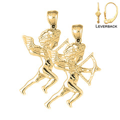 14K or 18K Gold Angel Earrings